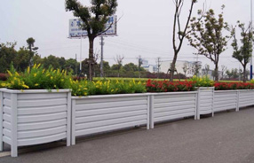 福建福州，5000米，木紋鋁合金長條花箱